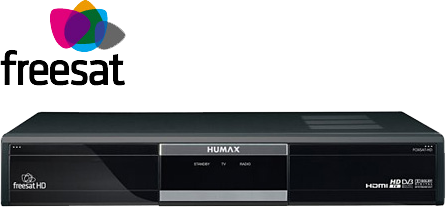 Freesat TV logo with set-top box